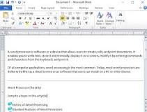 Image result for basic description of word processing
